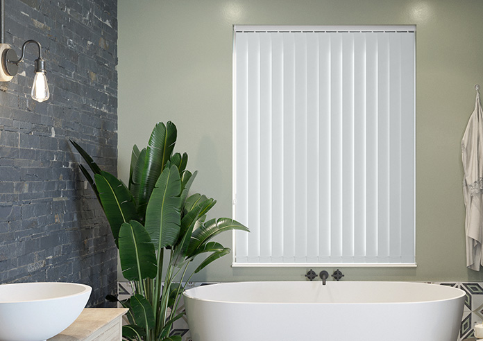 Trinity (FR Blackout), Milk White - Vertical Blind - Image 6